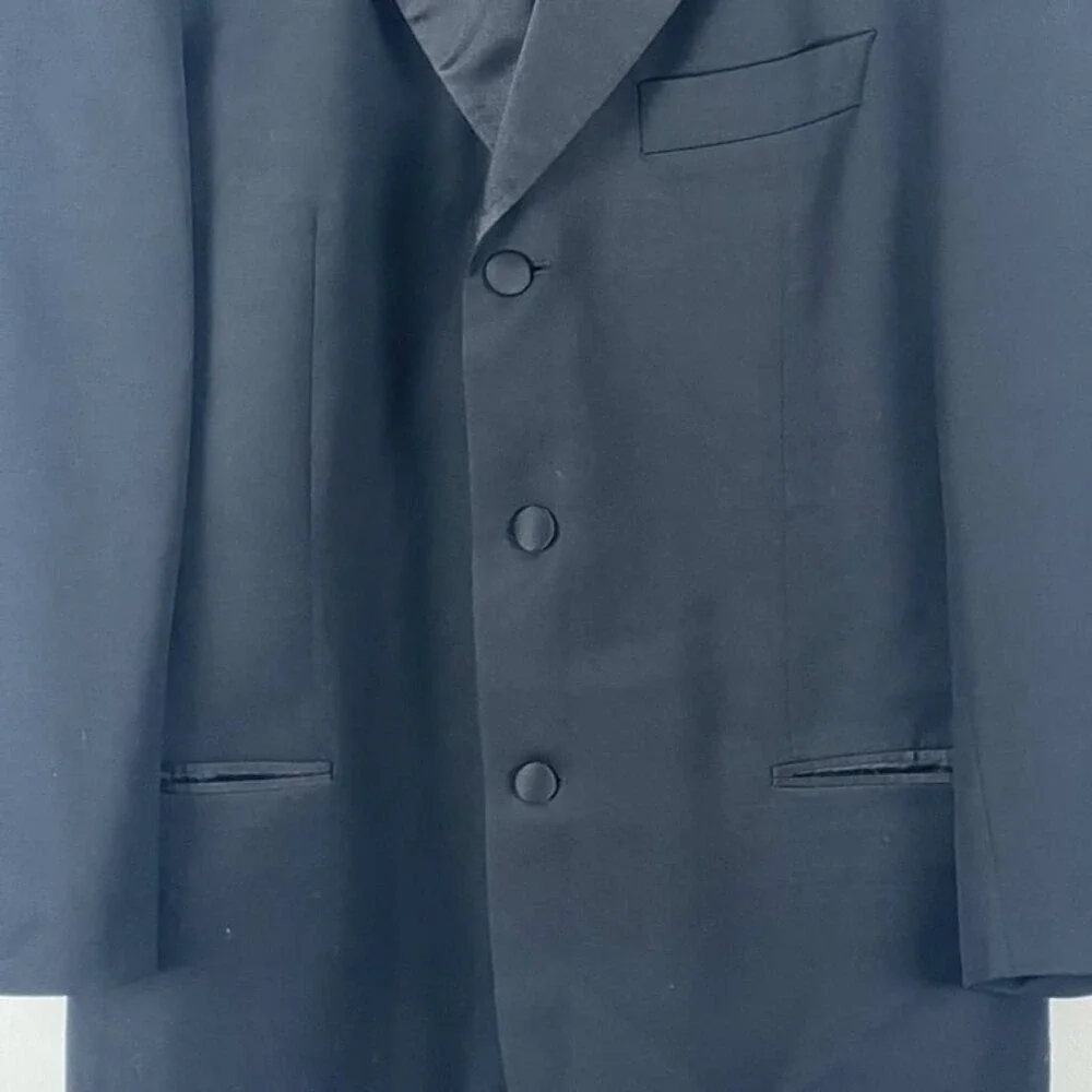 VTG Hugo Boss 40 R‎ Super 100 Virgin Wool Gentleman's Dinner Tuxedo Jacket Prom
